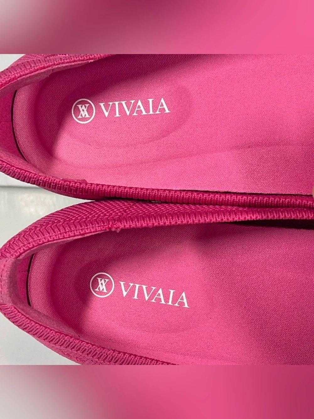 VIVAIA Almond-Toe Knotted Flats (Bibi) Color Pitaya Bow Style Azura SZ 8.5